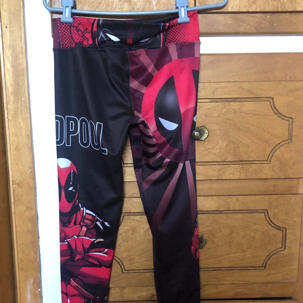 Deadpool Unisex Leggings one size but  fits Womens M